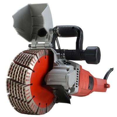 China Stone Saw Set 8 Blade 160mm Diameter Blade Wall Groove Dust Free Handheld Electric Cutting Machine for sale