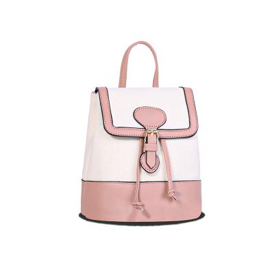 China High Quality OLEI PU Canvas Handbags Women Beauty Handbags Ladies Shoulder Bags College Backpack Small for sale