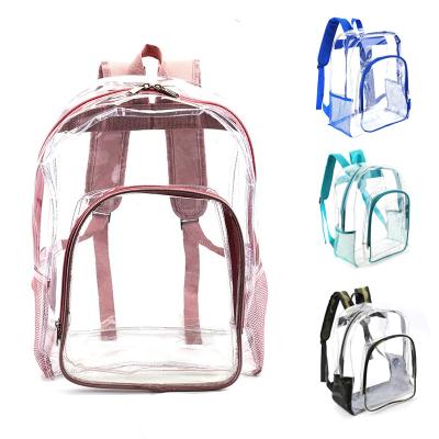 China Water Proof OLEI Factory PVC Transparent Cross - Body Bag Outdoor Custom Clear Travel Backpack For Women for sale