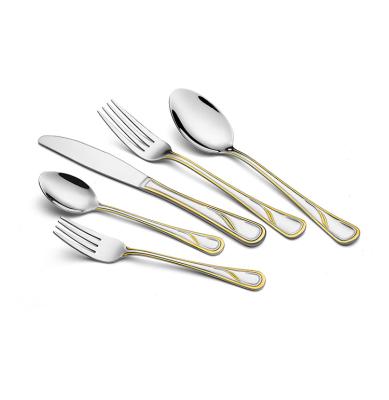 China Sustainable Guangzhou Knife And Fork Spoon Restaurant Set Stainless Steel Cutlery for sale