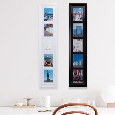 China Customizable Black White Long Combination Photo Frame 7x40 Wall Hanging Home Decoration Eco-friendly HOFINE Sustainable for sale