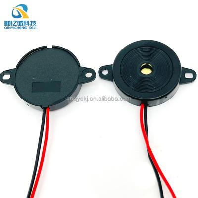 China High Cavity 24055 Piezo Buzzer+Resonant 24 * 5.5mm Lead Double Ear Ear Setting Hole 2455 Frequency 4KHz Passive Piezo Buzzer Buzzer for sale