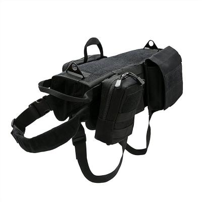 China Personalized Outdoor Dog Vest Hunting No Dog Tactical Military Harness Pull K9 Harness Pet Supply Nice for sale