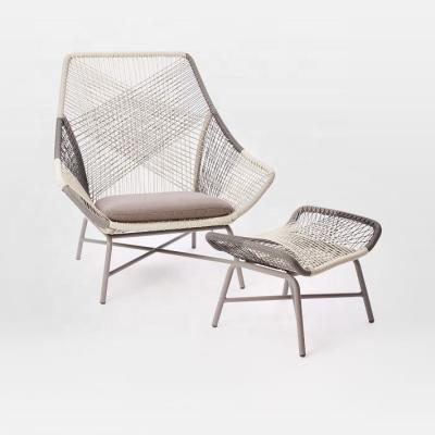 China Durable Hot selling Aluminum Outdoor Lounge Garden Chair set Modern Balcony patio Outdoor Furniture hotel living room rope furniture for sale