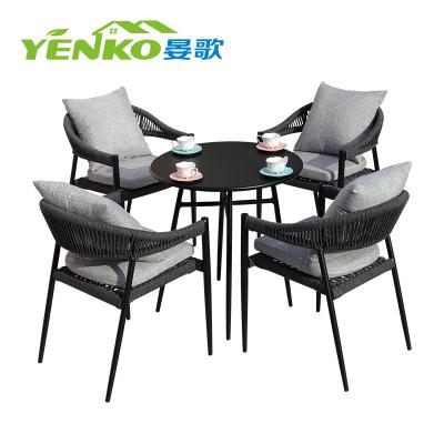 China Modern Outdoor Furniture New Garden Set Dining Table Chairs Patio Set Furniture Set Outdoor Garden Furniture for sale