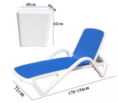 China Modern Hotel Beach Sun Lounger Chair Pool Lounger Outdoor Sun Sofas Laying Chair for sale