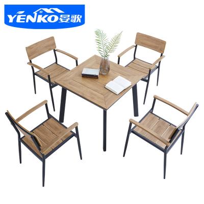 China Modern Garden Dining Table Chairs Set Outdoor Patio Furniture for sale