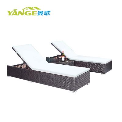 China modern outdoor garden paito furniture sun sofa beach bed chaise lounge for sale