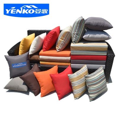 China Custom Waterproof Memory Patio Rattan Furniture Cushion Covers Outdoor Cushions and Pillow Case Floor Cushions Home Decorate for sale