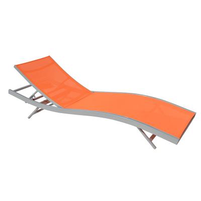 China Modern Outdoor Outdoor Furniture Lounger Aluminum Frame Beach Chair for sale