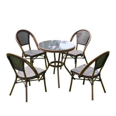 China Modern Outdoor Furniture Outdoor Rattan Wicker Teslin Dining Chair for sale