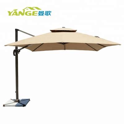 China Modern outdoor furniture garden balinese parasol with marble base for sale