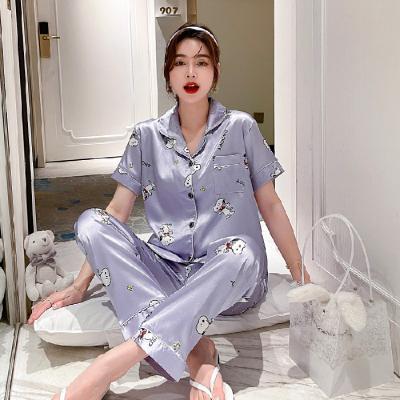 China Low Price Guaranteed Quality Pajamas Women's Luxury Satin Silk Pajamas QUICK DRY for sale