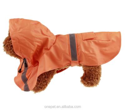 China Sustainable Pet Clothes With Hooded Dog Raincoat Reflective Pet Clothes for sale