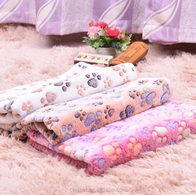 China Breathable Soft Plush Blanket Breathable Soft Fleece Blanket Pet Bed Fleece Super Comfortable Printed Dog Blanket for sale