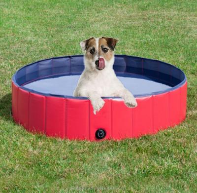 China PVC Material Sustainable Toys Inflatable Pet Swimming Round Dog Pool for sale