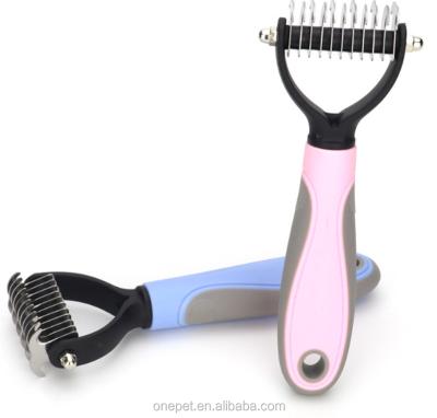 China Stocked Dog Tools Dog Accessories Stainless Steel Hair Cleaning Comb For Pet for sale