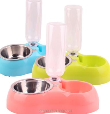 China Smart Portable Dog Bowl Dog Auto Drinking Automatic Pet Water Bottle Personalized Slow Feeder Bowl for sale