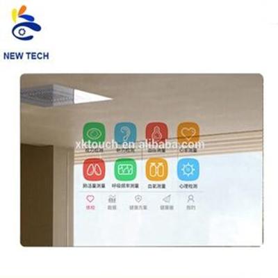 China Indoor WiFi Android System LED Headlight Touch Screen Bathroom Smart Mirror for sale