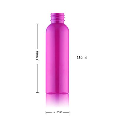 China Non Spill Pink Custom Spray Lotion 100ml Liquid Cream Soap Bottle Matte Spray Coating PET Bottle for sale