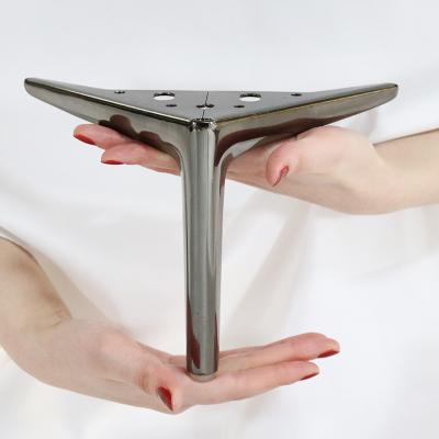 China Wejoy Foshan Y Shape Sofa Feet Hardware Modern Simple Furniture Accessories Modern Triangular Sofa Metal Legs for sale