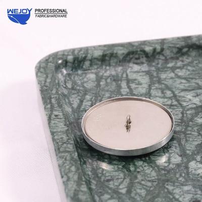 China Wejoy Newest Modern High Quality Decorative Silver Button Covers Custom Press Upholstery Sofa Button Cover for sale