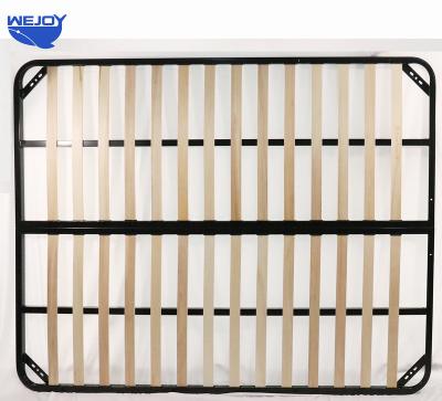 China Modern Wejoy British style folding queen king size wood ottoman bed frame with gas lift for sale