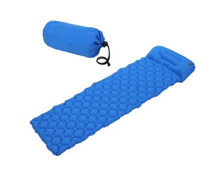 China Rhombus Self Bed Portable Lightweight Folding Camping Inflatable Mattress With Pillow , Sleep Pad for sale