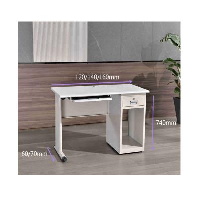 China Other Office Furniture Modern Steel Computer Desk With Keyboard Drawer Metal Desk Factory Wholesale for sale