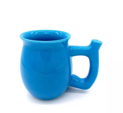 China 2021 viable new hot sale pipe mugs somking pipe ceramic cup smoking accessories wholesale for sale