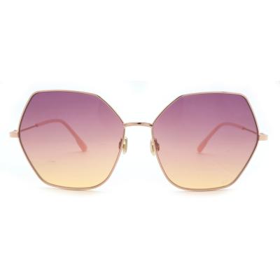 China Square New Fashion Oversized Square Sunglasses For Women Vintage Metal Sun Glass Female Stylish Shades for sale