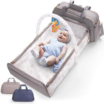 China Foldable 4 In 1 Convertible Organizers Baby Duffle For Pad Diaper Changing Bags for sale