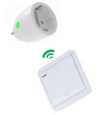 China 1 Pack Residential / General Purpose German Standard Wireless Wall Switch Smart Control Outlet With WiFi Function for sale