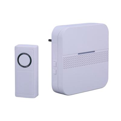 China Modern CE RED Approved AC 230V EU Plug In Door Chime Wireless Smart Doorbell With Flashing Light for sale