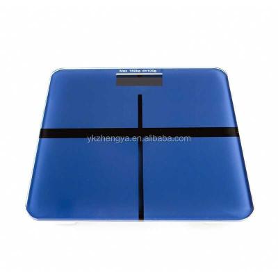 China Bathroom Scales Square Shape Glass Digital Bathroom Scale With Voice Talking Function for sale