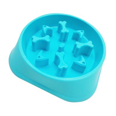 China Slow Viable Feeder Dog Bowl Bloat Retriever Dog Food Maze Interactive Puzzle Non Skid Feeder for sale