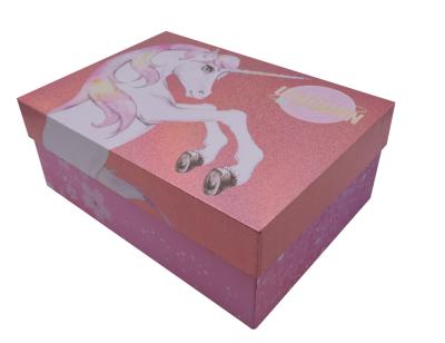 China Recyclable Rigid Custom Cardboard Two Pieces Pink Paper Gift Boxes For Toy Packaging Box With Cardboard Doll Boxes Luxury for sale