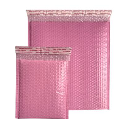 China Custom Logo Bubble Recycling Mailing Bags Water Proof Bubble Mailer Postal Pink Bubble Mailer for sale