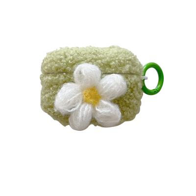 China Safety\High Quality Lovely Flower Soft Plush Soft\Comfortable Cases For Airpod 1 2 pro for sale