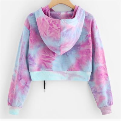 China 2021 high quality custom hooded top sweatshirt QUICK DRY 2021 crop hoodie women pullover custom top sweatshirt for sale