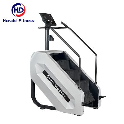 China Durable Herald Fitness Premium Elegantly-Designed LED Screen Commercial Used Electrical Stair Machine For Gym for sale