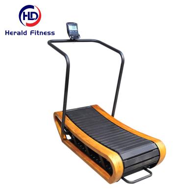 China Home Herald Fitness High Safety Durable Wooden Material Digital Display Screen Mechanical UseTreadmill For Workouts for sale