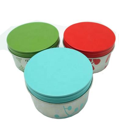 China China Manufacturer Wholesale Round Tea Gift Box Small Round Tea Tin Can With The Piece Screw Cap 2000 Moq for sale