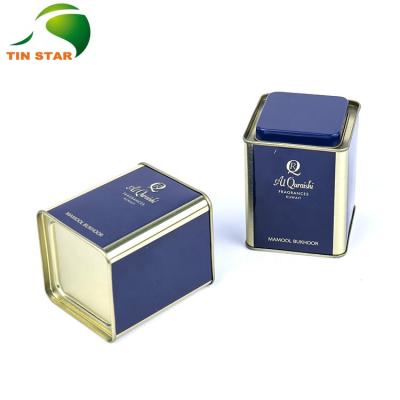 China Recycled Materials Wholesale Metal Tin Box Tea Square Tea Tin Box for sale