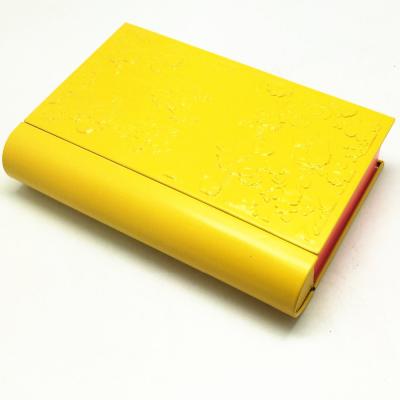 China Popular Recycled Materials Book Shape Tin Box For Tea for sale