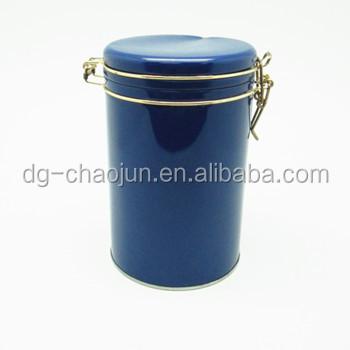 China Food Grade Recyclable Blue Sealed Coffee Tin Can Wholesale for sale