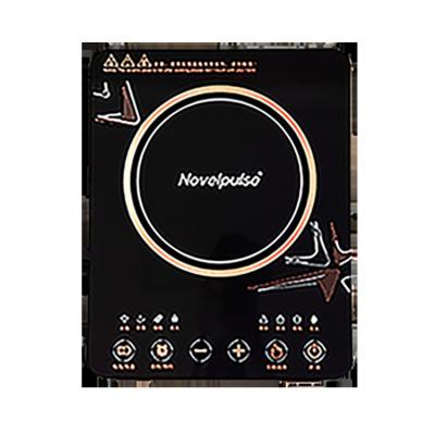 China Commercial Portable Black Single Panel Panel Burner Tempered Glass Appliances Digital Smart Induction Cooker for sale