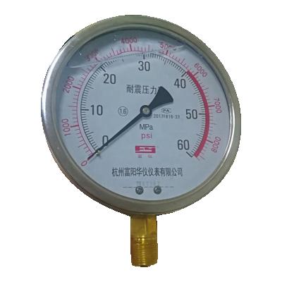 China Hydraulic Pump Meter Precision Hydraulic Pressure Gauge Glass Oil Level Gauge for sale