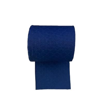 China Virgin Wood Pulp Blue Bulk Wholesale Virgin Wood Pulp Solid Color Toilet Paper Roll Paper Disposable Tissue for sale