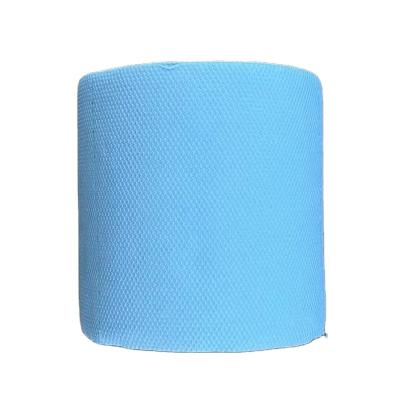 China Virgin Wood Pulp Factory Bulk Wholesale Cheap Light Blue Disposable Embossing Toilet Paper Roll Paper for sale